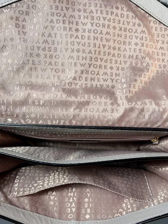 KATE SPADE NY Sayra Hyde Place Mousse Frost Leather/Black Hair Crossbody Bag - Picture 8 of 11